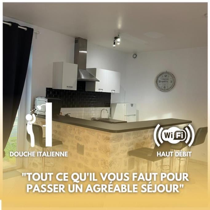 Grand T2 Sur Cour Apartment Aufferville Exterior photo